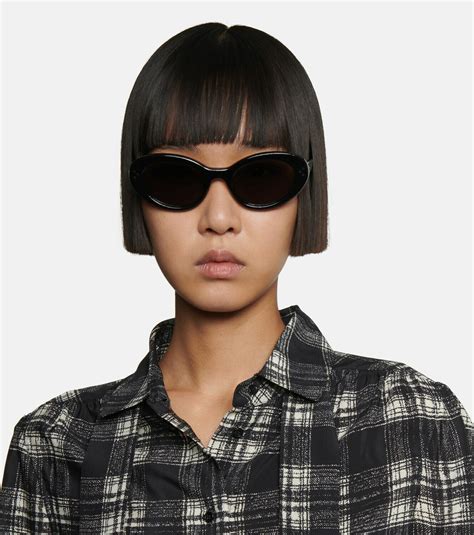 celine edge sunglass|Celine oval sunglasses.